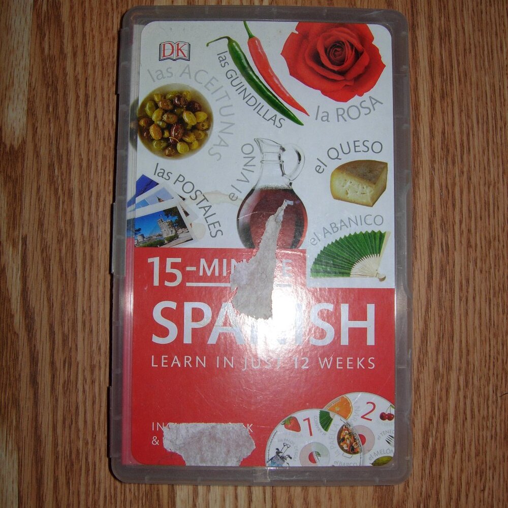 15-Minute Spanish (15-Minute Language Packs) - Hardcover By DK - GOOD